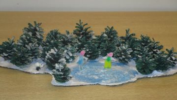 Christmas crafts at Harrogate care home